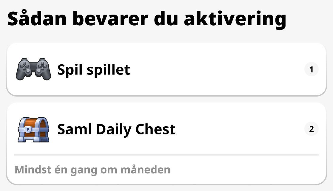 Sådan opretholder du aktivering