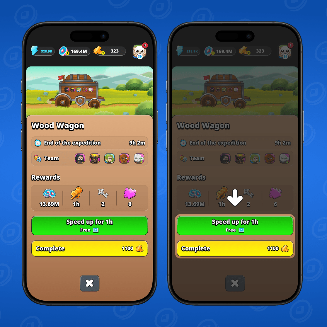 Speed up and complete the expedition