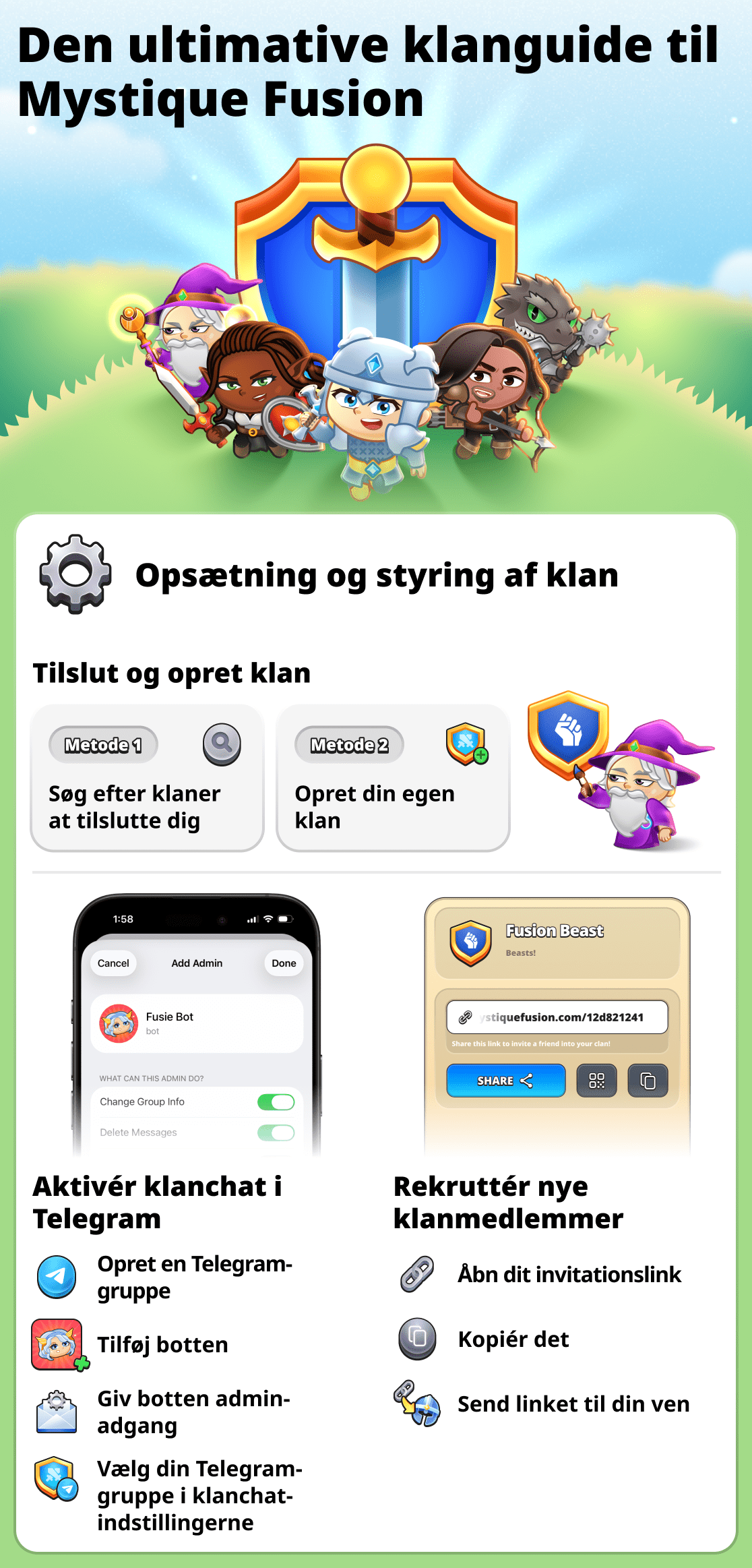 Alt om klaner i spillet