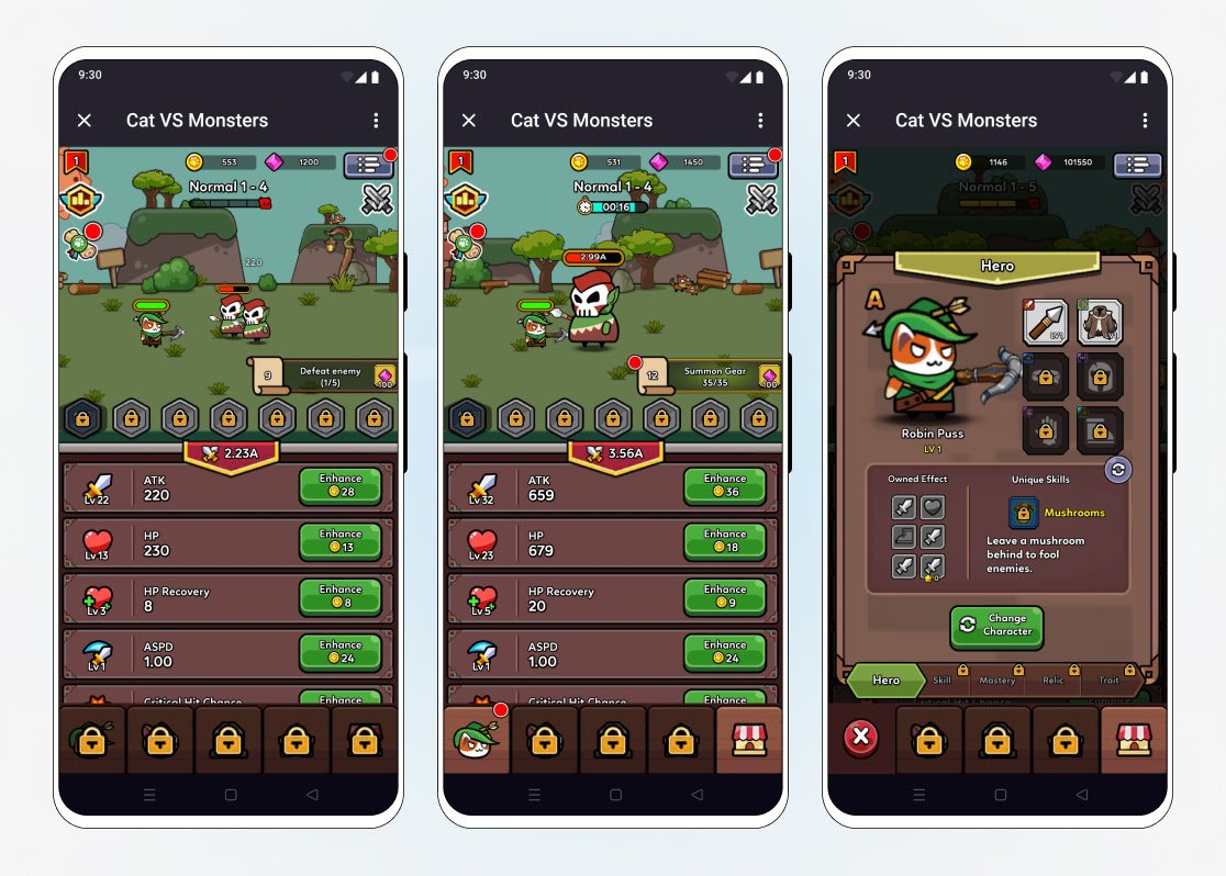 Jogo Cats VS Monsters