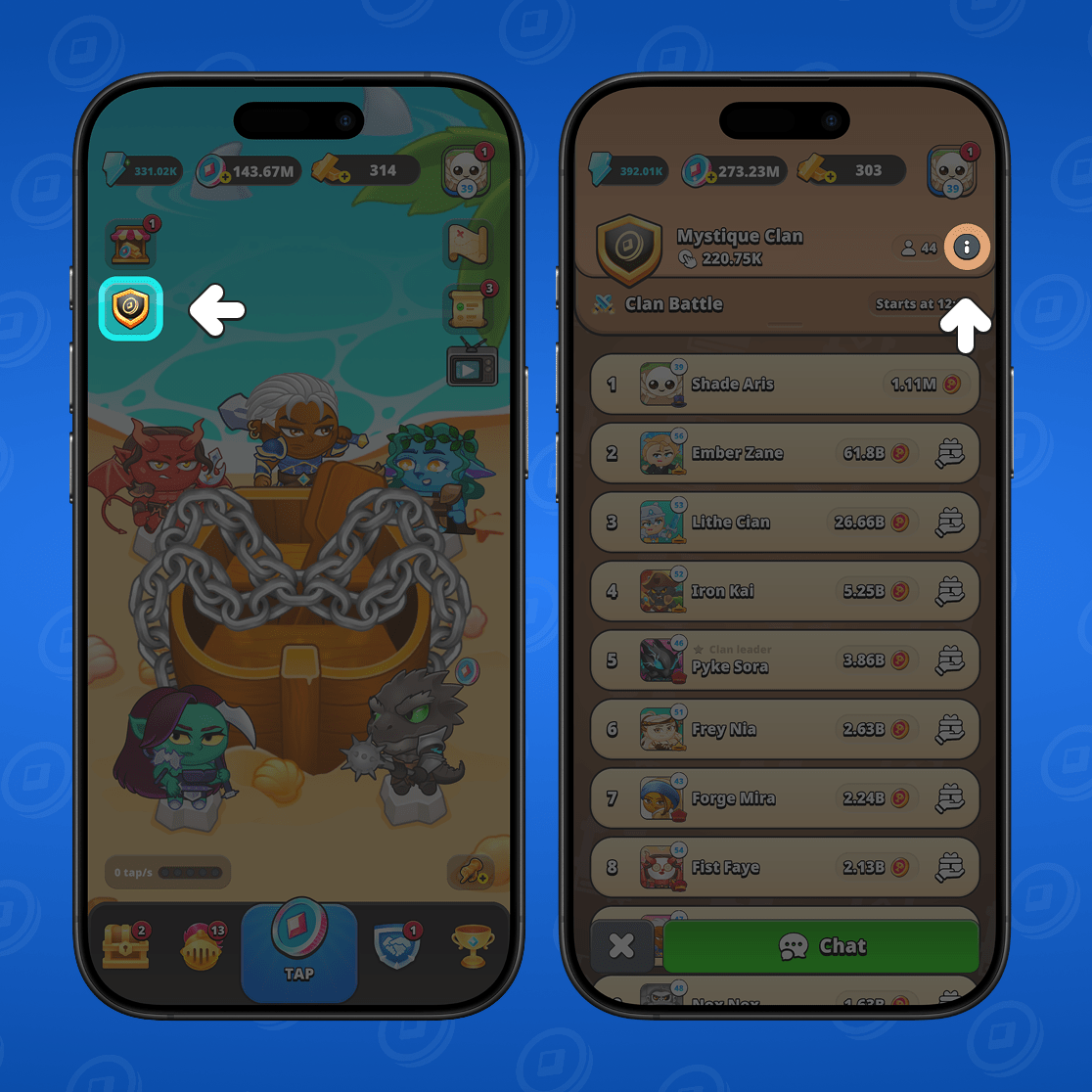 View clan information