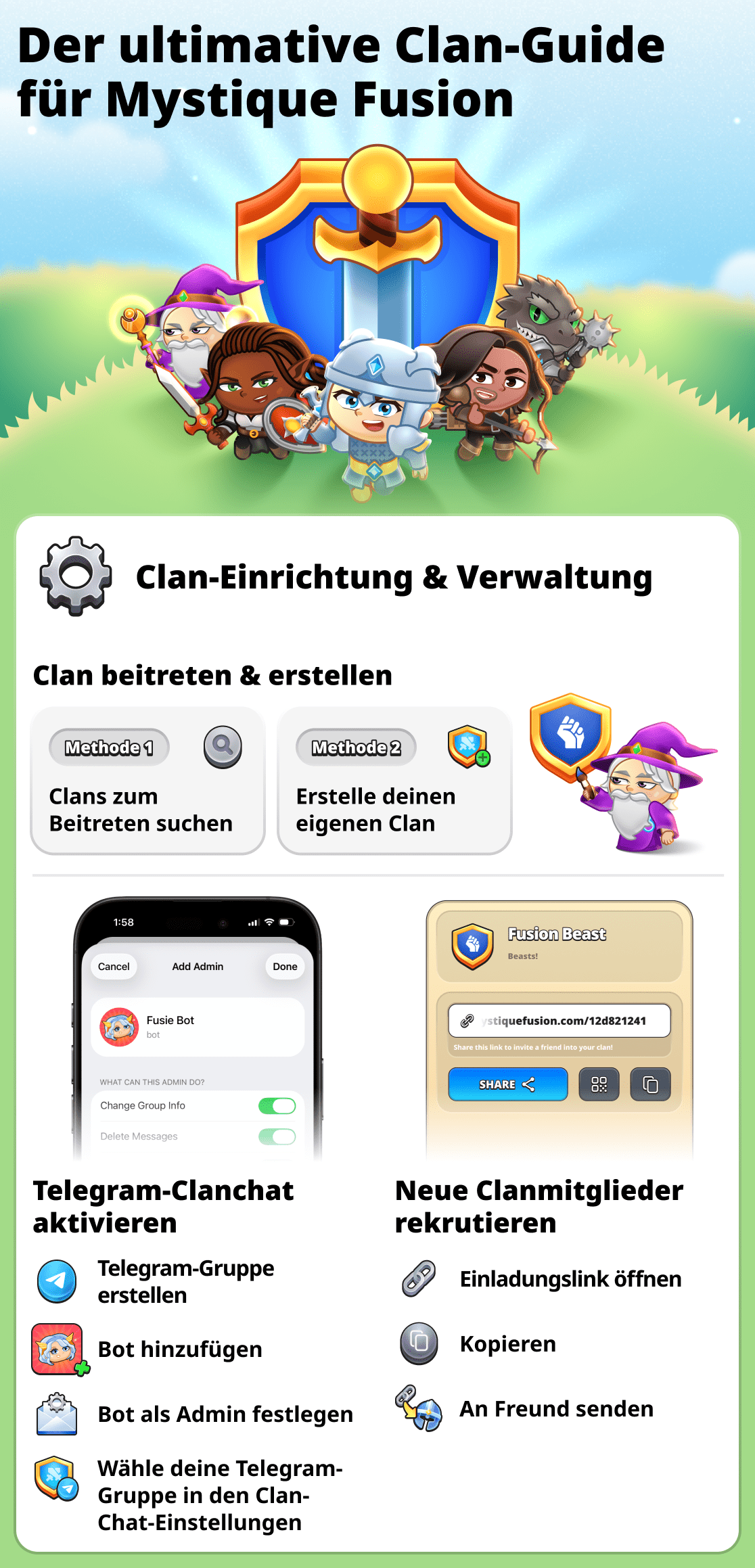 Alles über Clans im Spiel