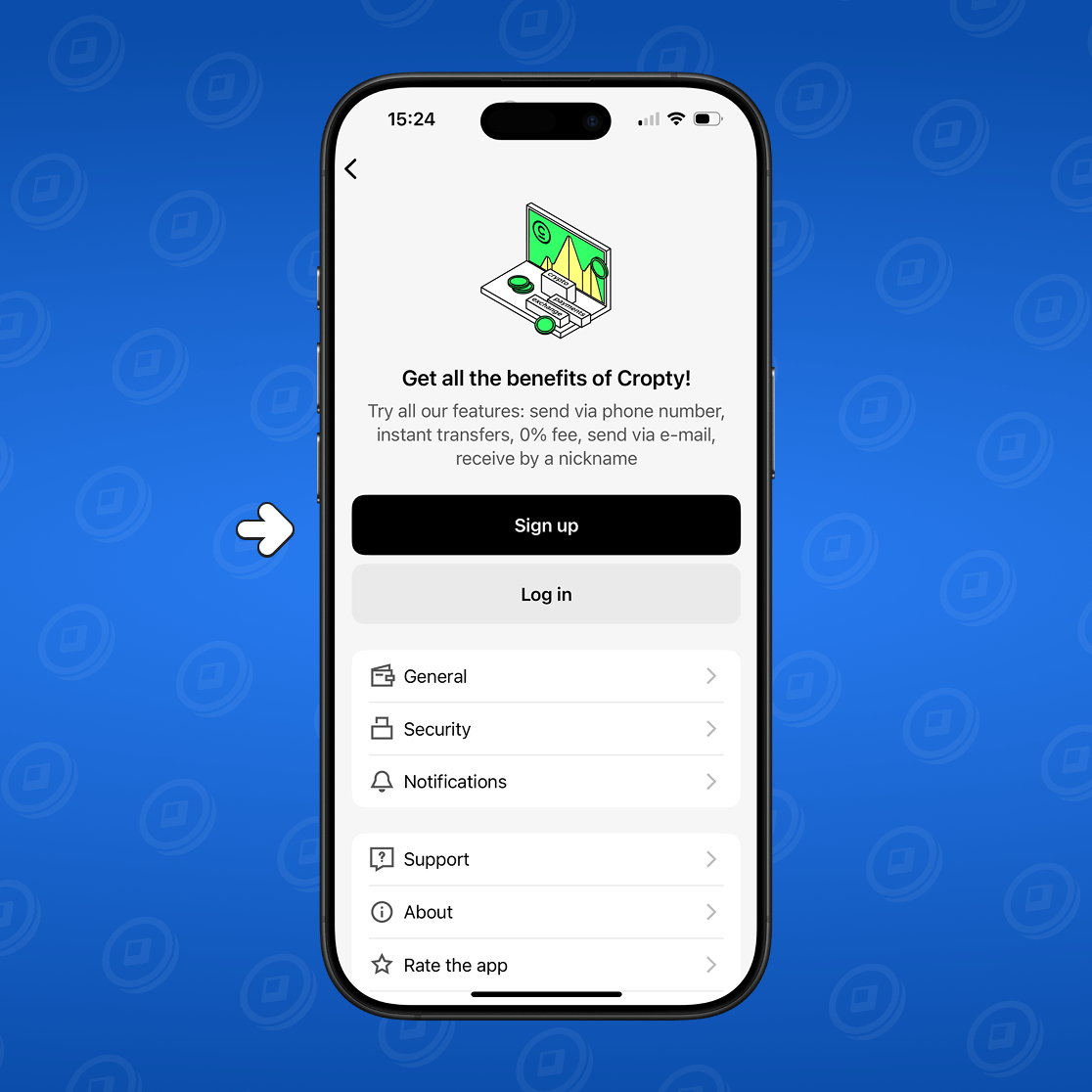 Sign up Cropty&nbsp;