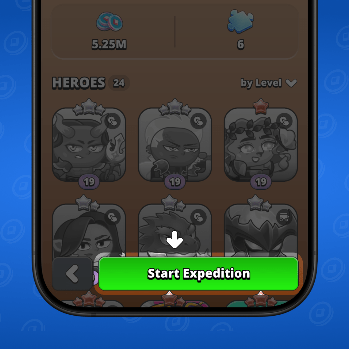 Início da expedição