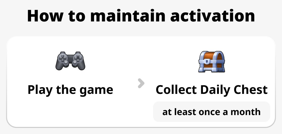 How to maintain activation