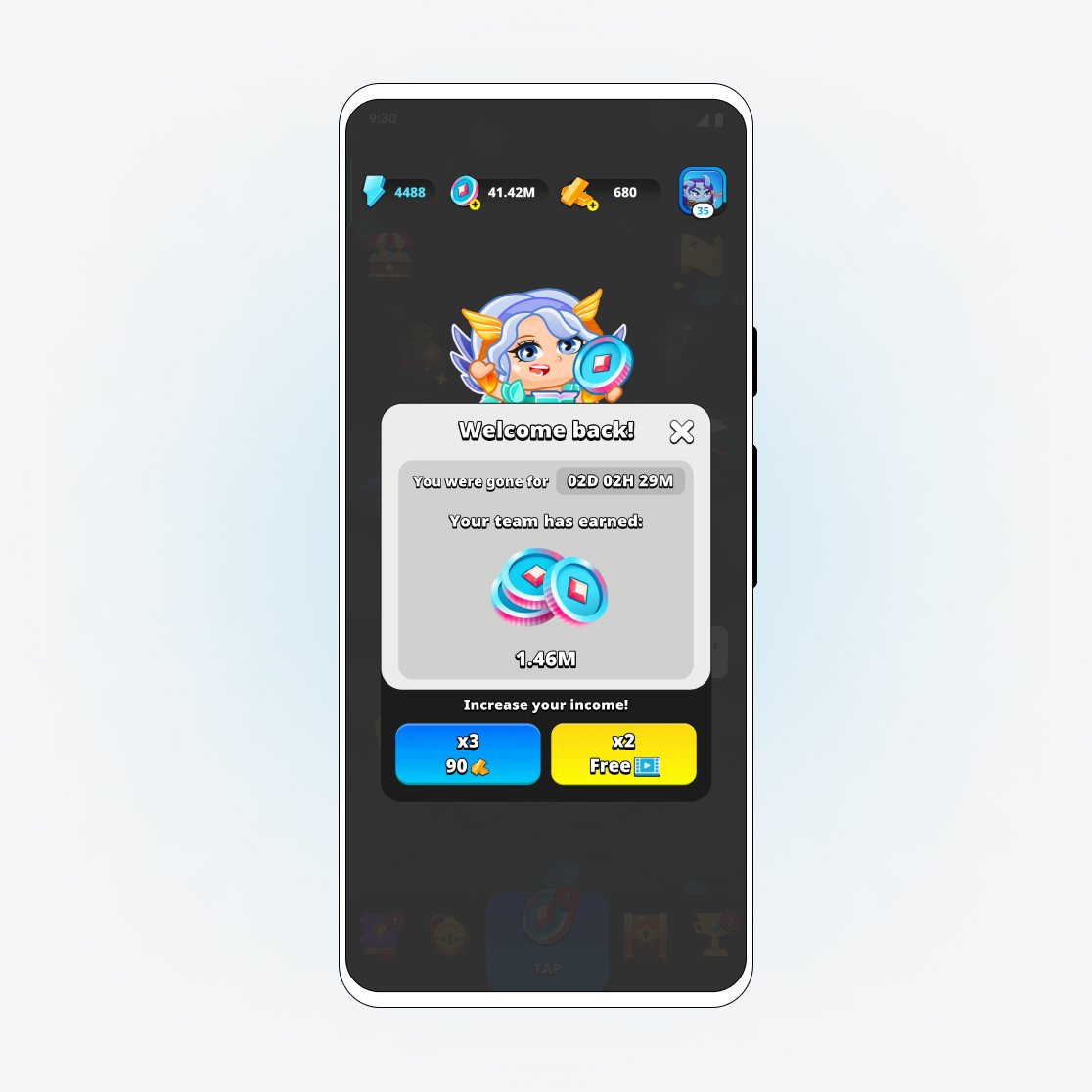 Passives Einkommen in Mystique Fusion