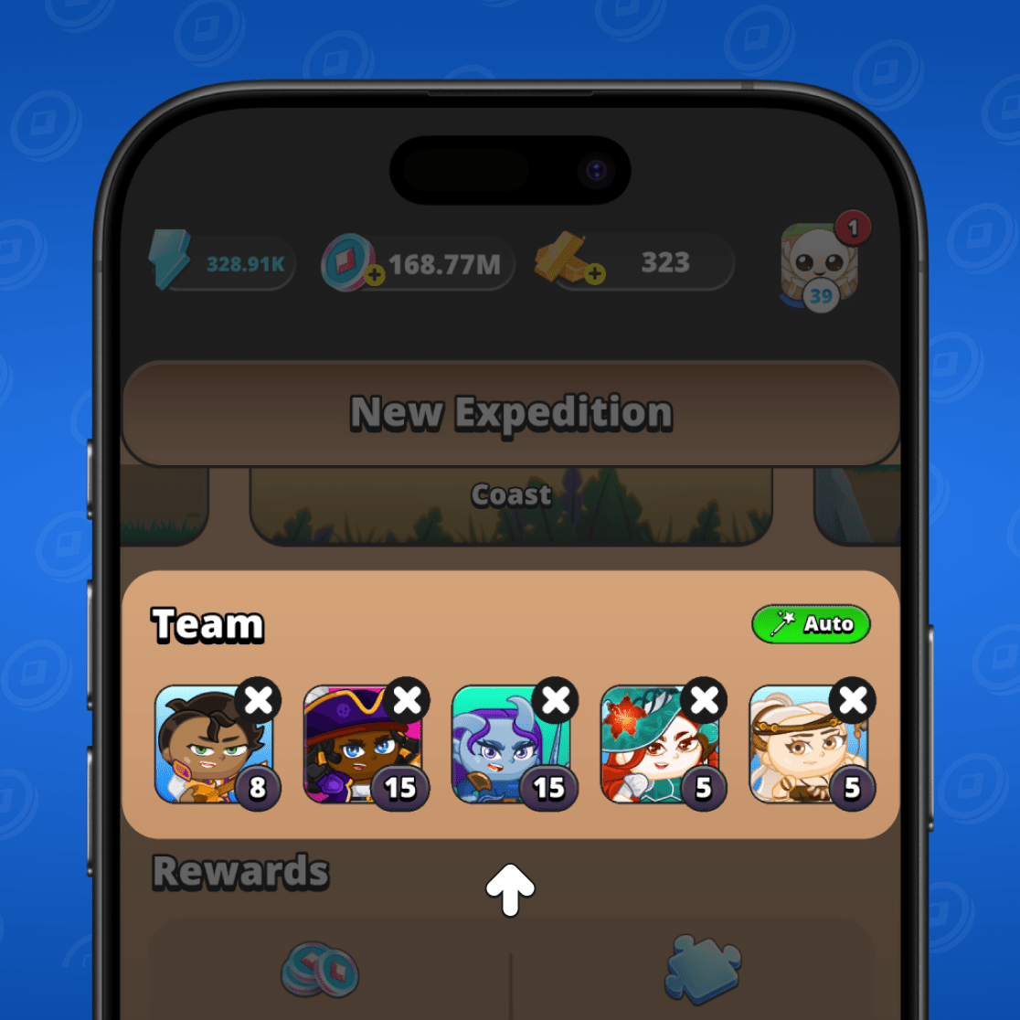 Ready-made team of heroes