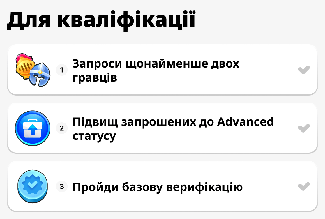Що потрібно зробити для кваліфікації