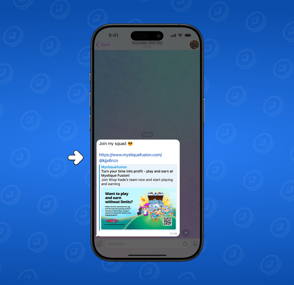 Link de invitație de la un prieten