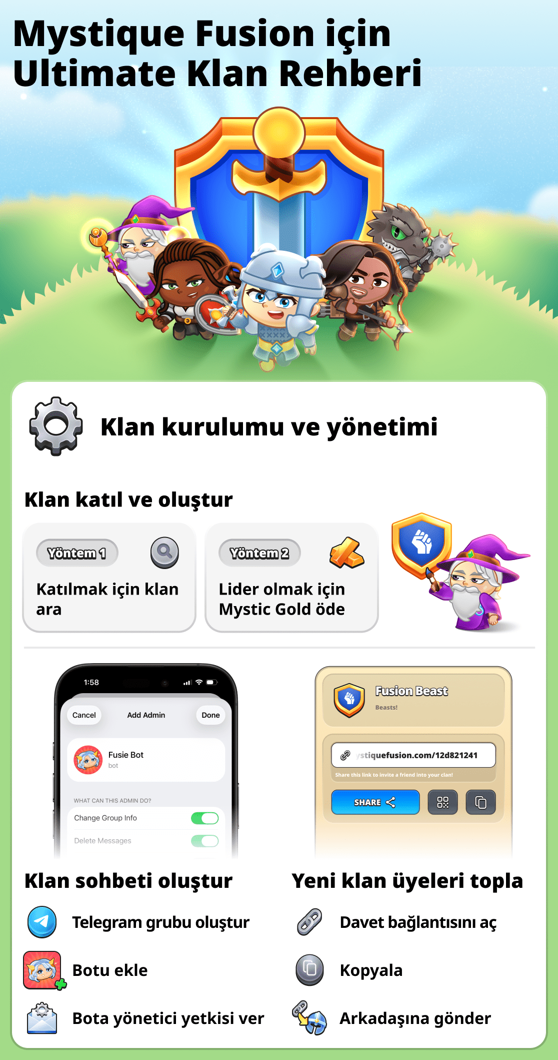 Oyundaki klanlar hakkında her şey