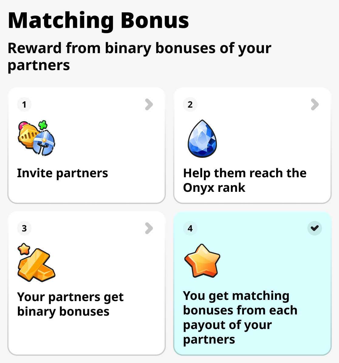 Matching bonuses
