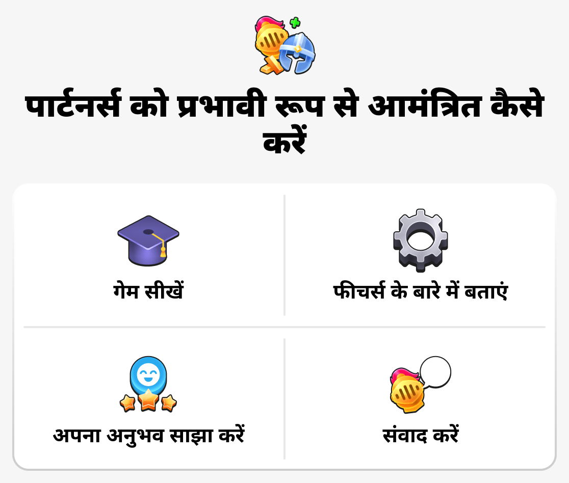 साझेदारों को प्रभावी रूप से आमंत्रित कैसे करें