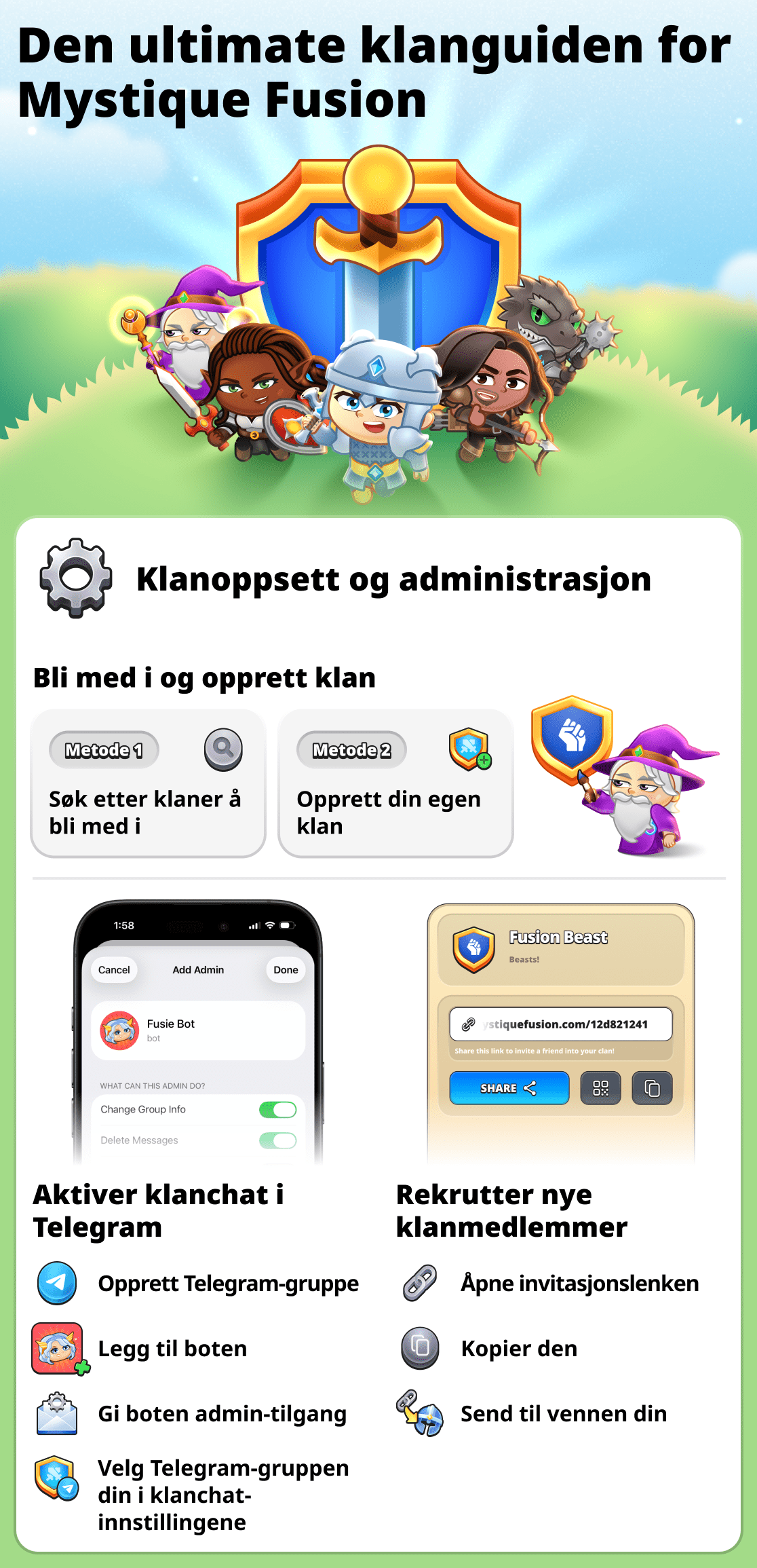 Alt om klaner i spillet