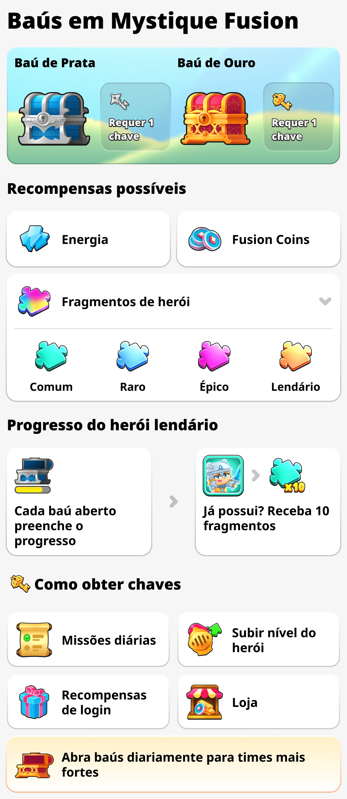 Baús em Mystique Fusion