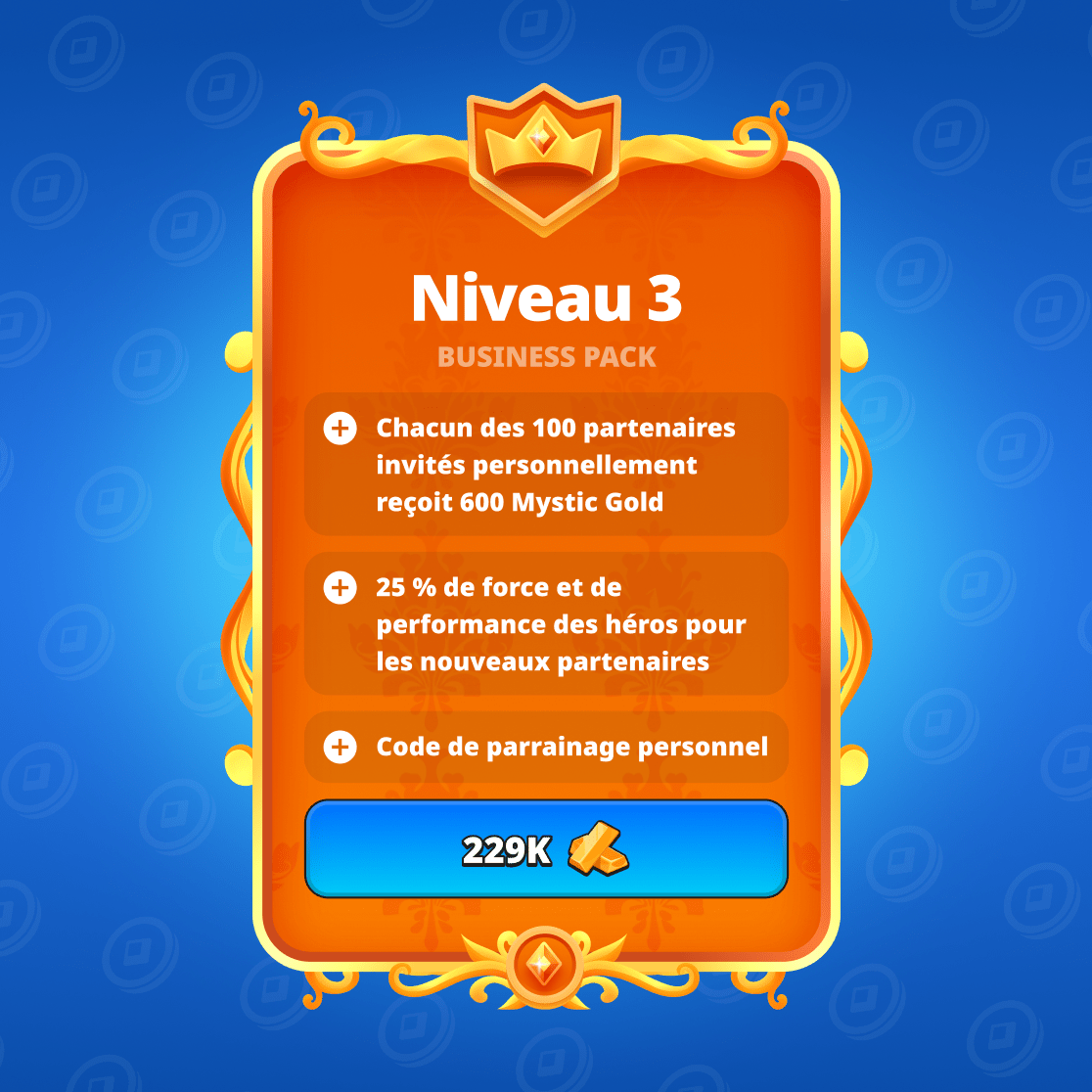 Pack Business troisième niveau