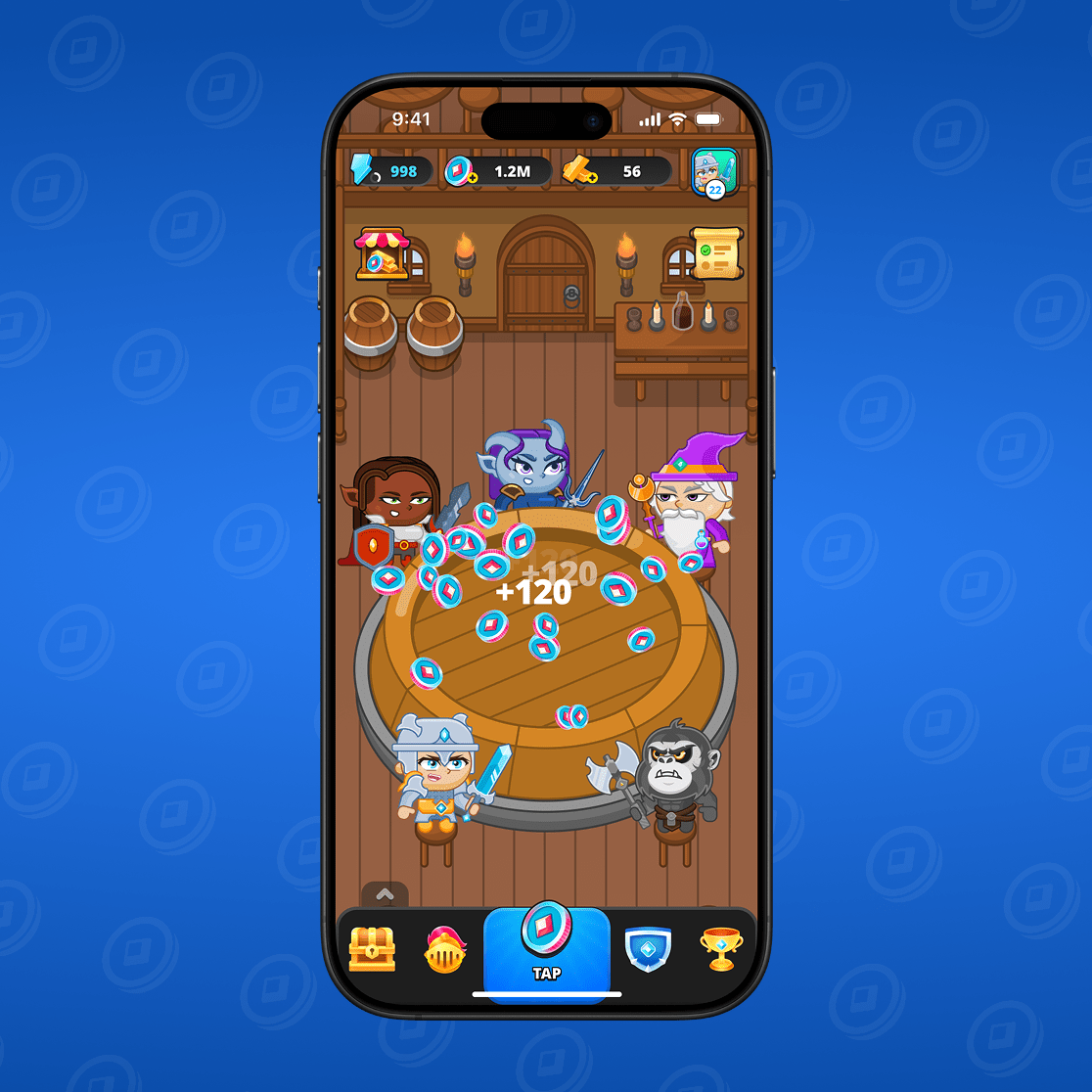 Gana activamente moneda del juego