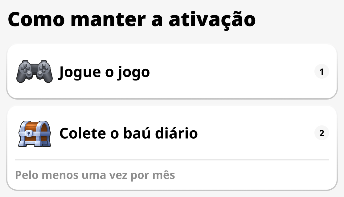 Como manter a ativação