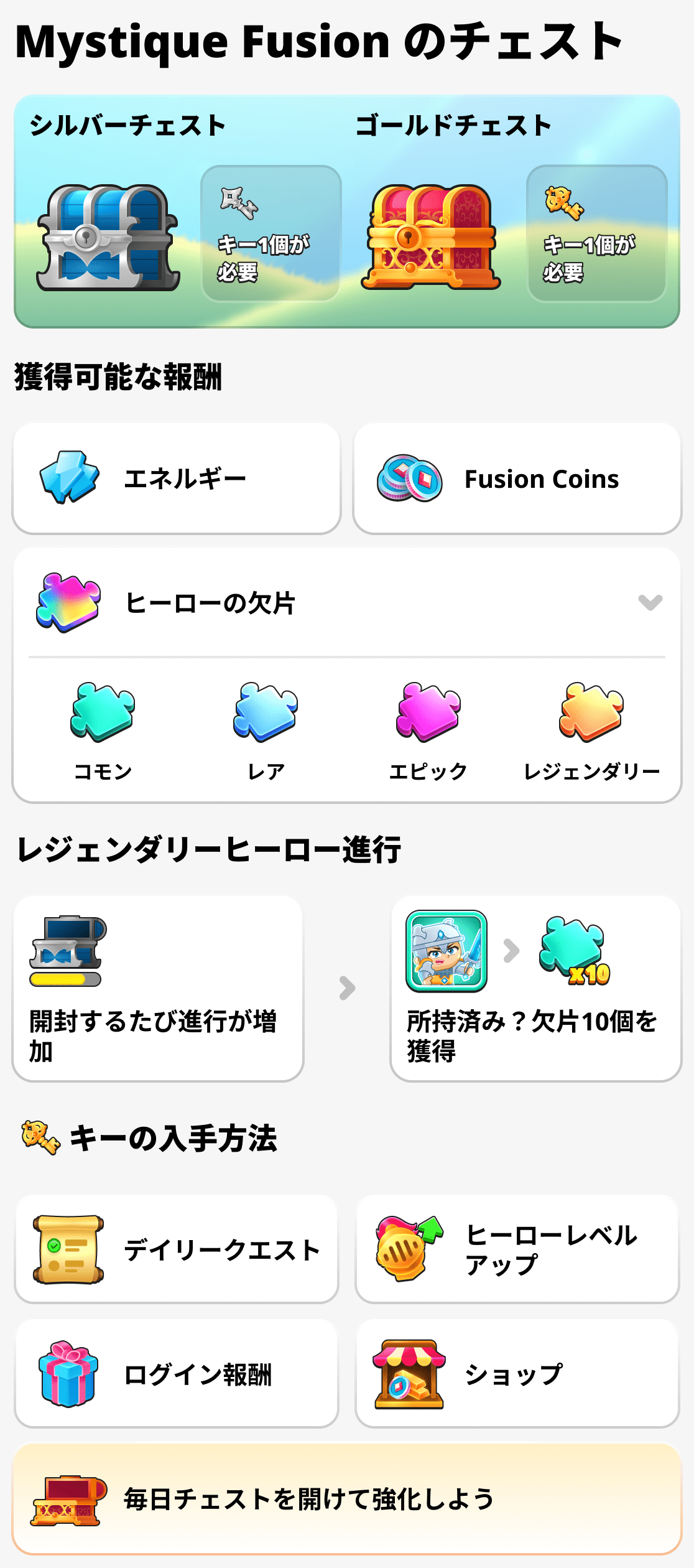 Mystique Fusionの宝箱