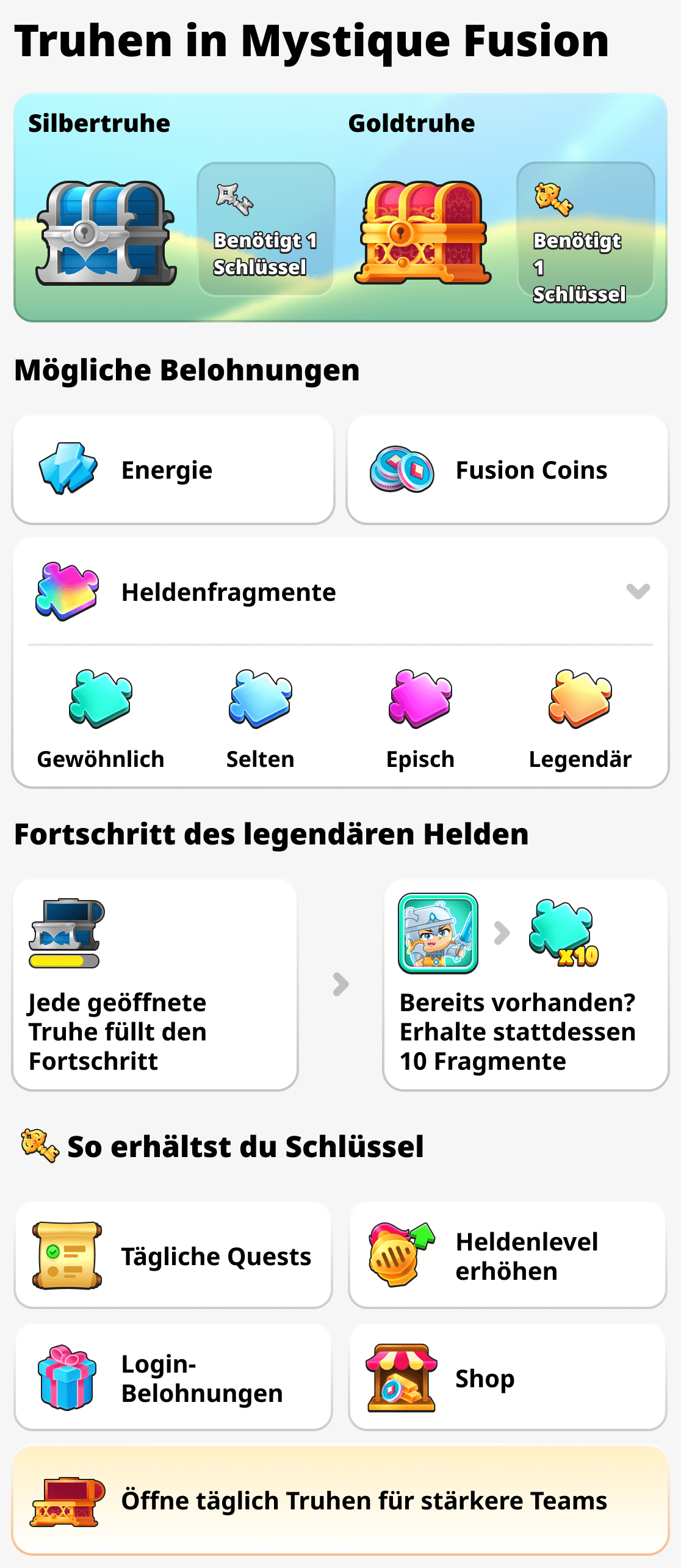 Truhen in Mystique Fusion