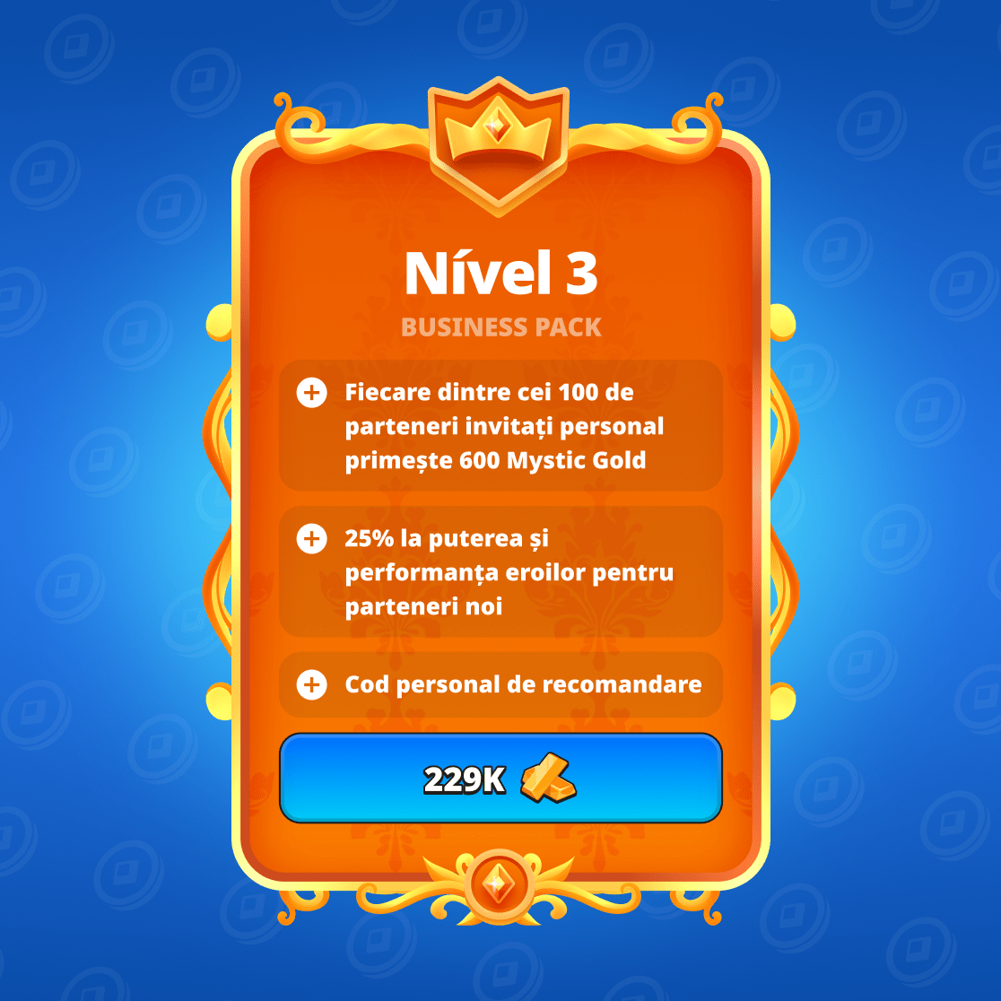 Pachet business de al treilea nivel