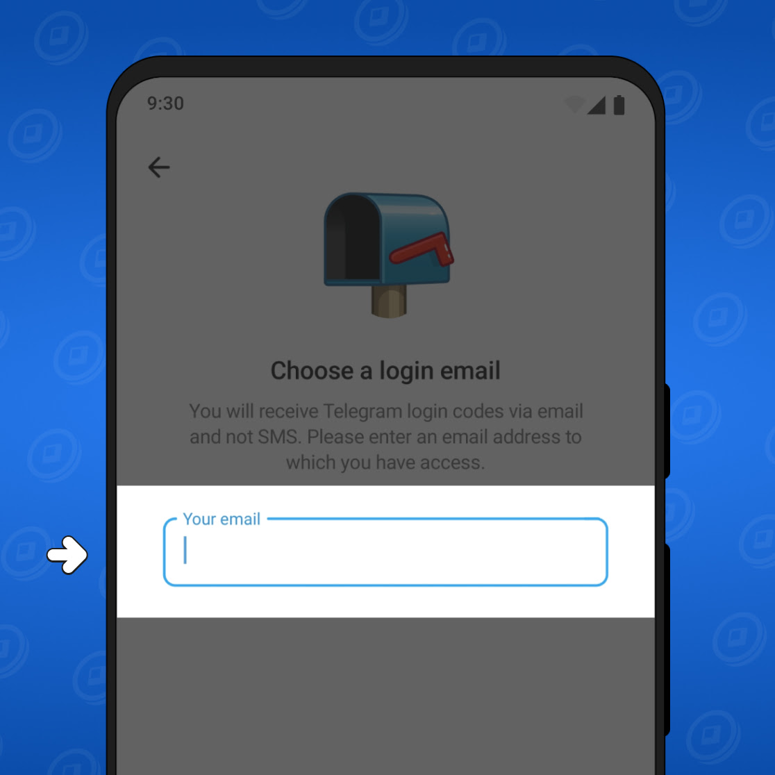 Kód odoslaný na email