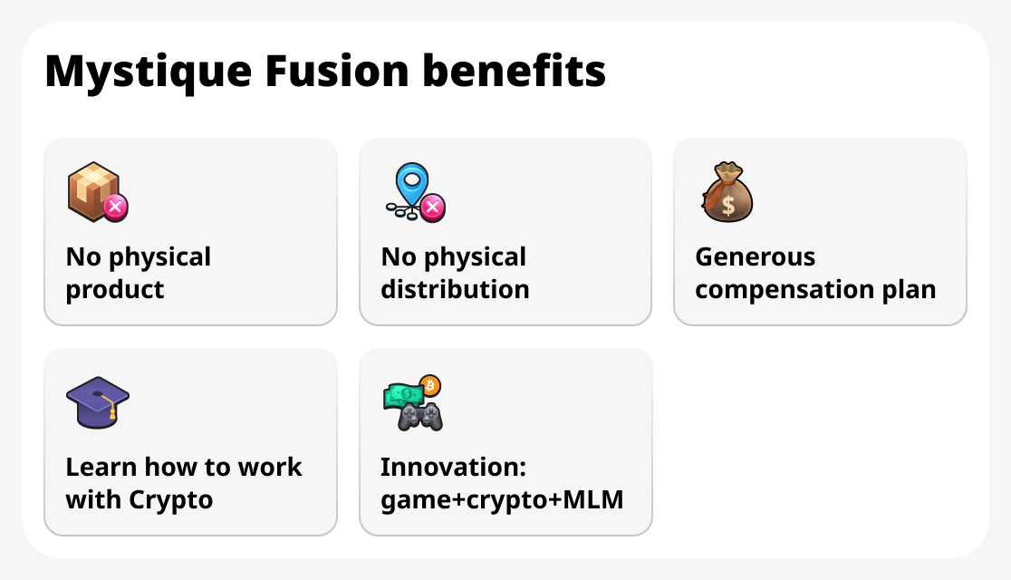 Mystique Fusion fördelar