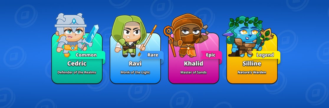 Tipos de héroes por rareza