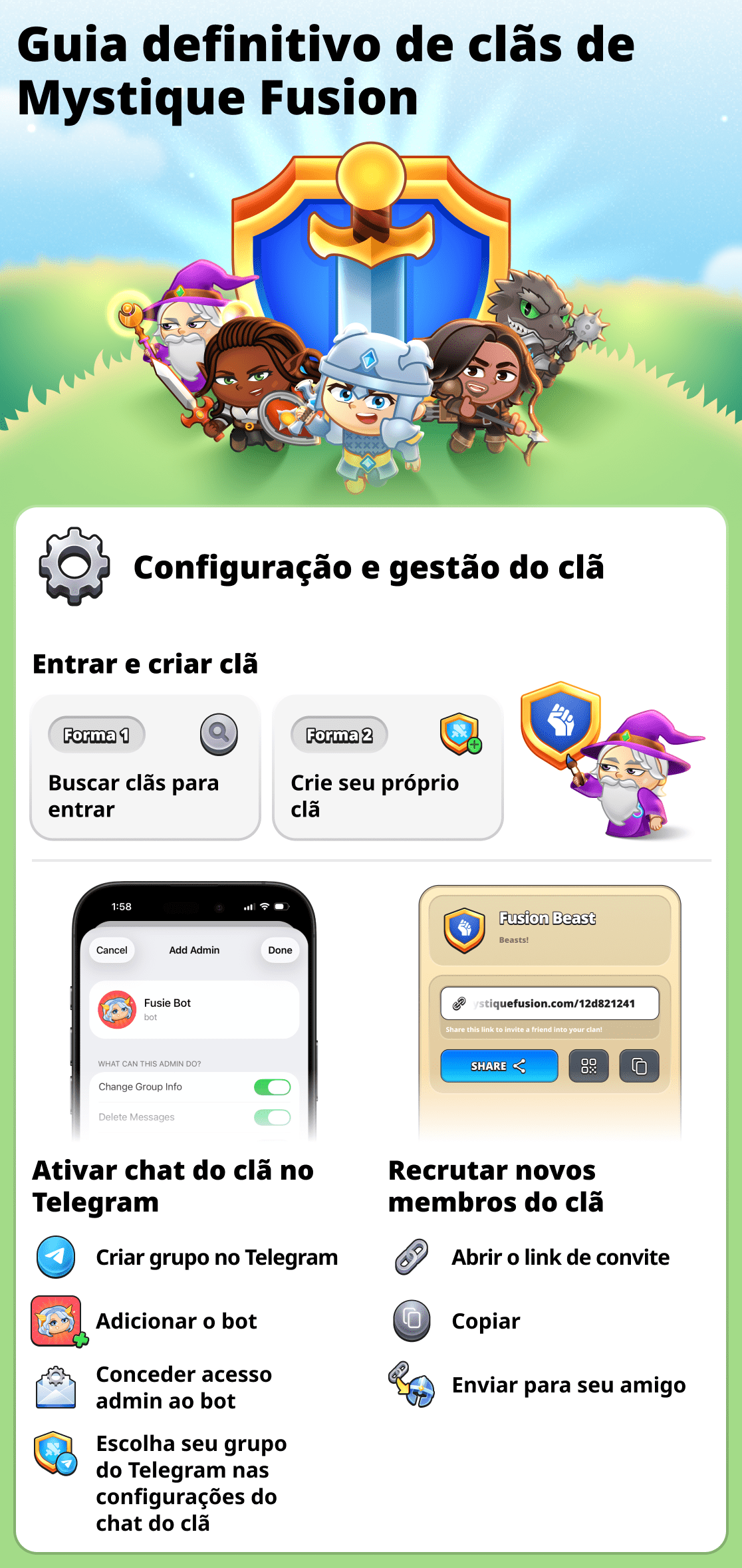 Tudo sobre clãs no jogo